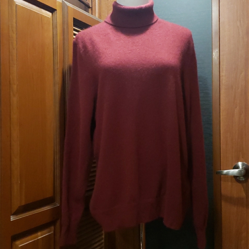 Ladies Cashmere Lands'End 1X- 16W/18W Turtleneck